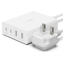 Belkin BoostCharge Pro 4-Port GaN Charger 108W (2× USB-C, 2× USB-A) – White