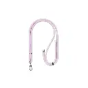 Green Lion Crossbody Lanyard Compatible with Mobile Phones - Pink