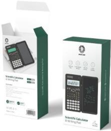 Green Lion Scientific Calculator & Writing Pad - Black