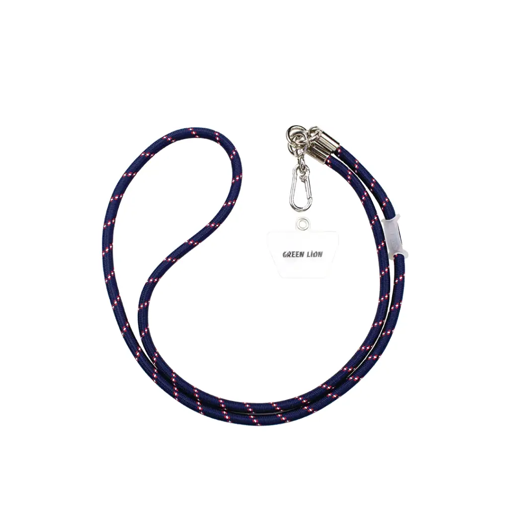 Green Lion Neck Strap Lanyard, Compatible with Mobile Phones - Dark Blue