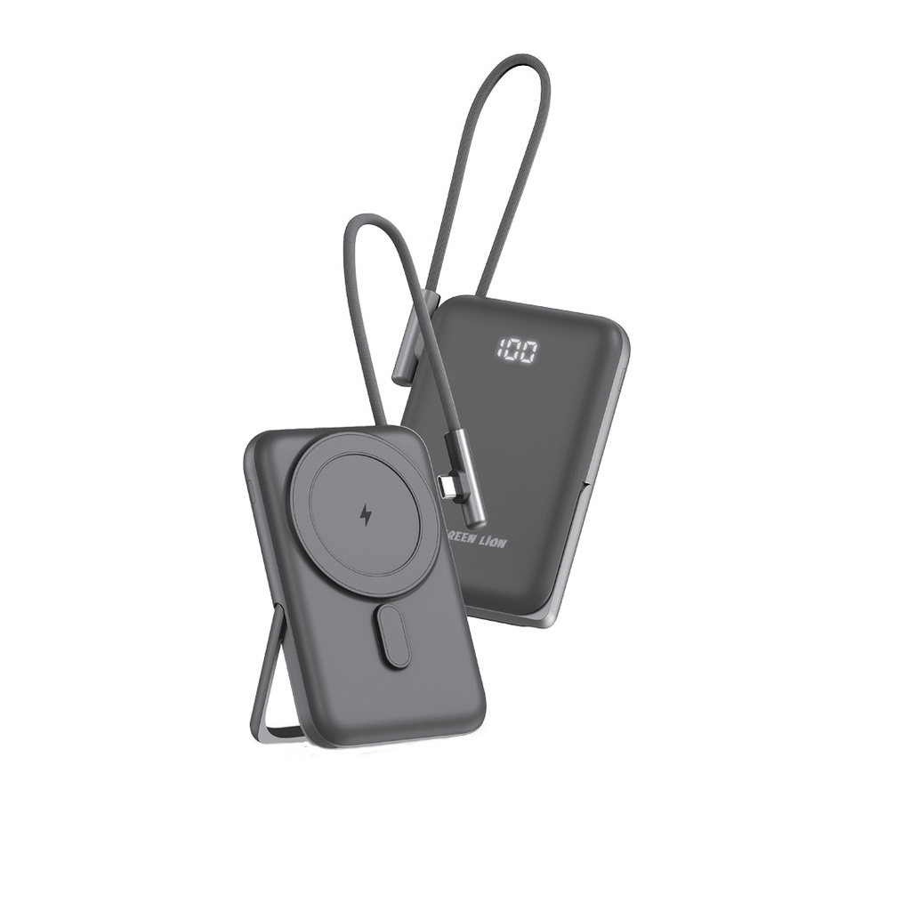 Green Lion Monte Carlo 10000mAh MagSafe Powerbank - Black