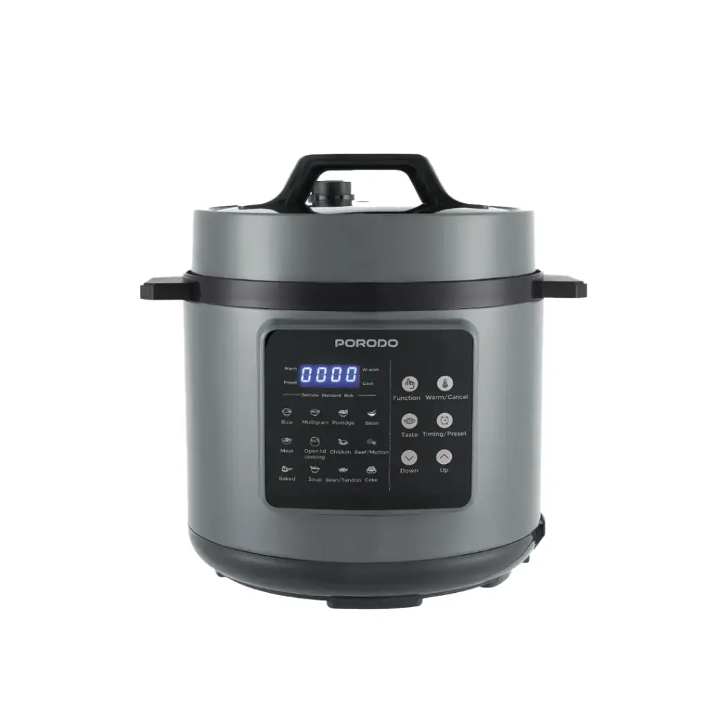 Porodo Lifestyle 6L Pressure Cooker, 1300W – Black