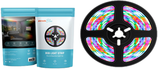 Porodo Blue RGB Light Strip Sound Reactive Lighting