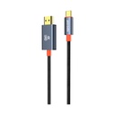 كابل بورودو المجدول USB-C إلى HDMI بدقة 4K وتردد 60 هرتز وطول مترين – أسود