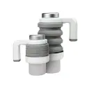 Green Lion Car Folding Electric Kettle - White