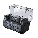 مجموعة ميكروفون مزدوج احترافية من باورولوجي - أسود