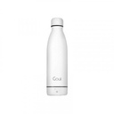 Goui Loch Bottle مع شاحن لاسلكي 6000 مللي أمبير/ساعة أبيض أسود