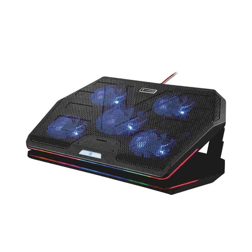 [PDX110-BK] Porodo Gaming Cooling Pad With Multi Fan