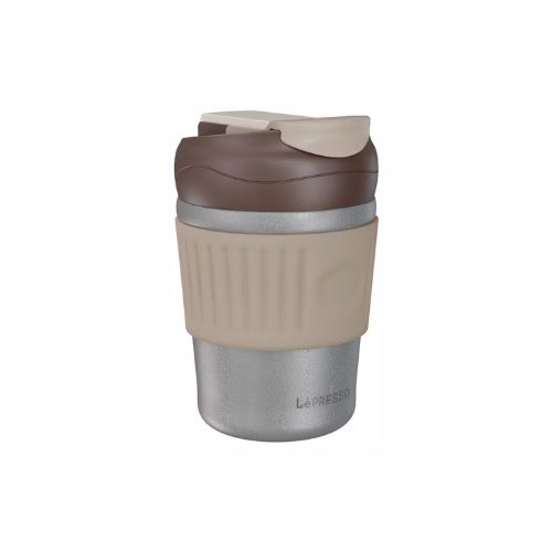 [LPPBCFFCGY] LePresso Tumbler Mug Stainless Steel with Dual-Sip, 350mL Capacity - Gray