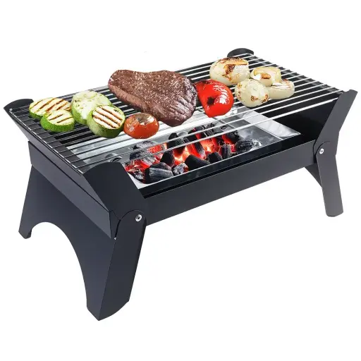 [GNQDRBBQSTBK] Green Lion Qudra Foldable BBQ Grill - Black