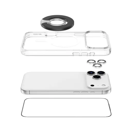 [GN4N1PT17PMCL] Green Lion 4 In 1 Protection Pack iPhone 17 Pro Max - Clear