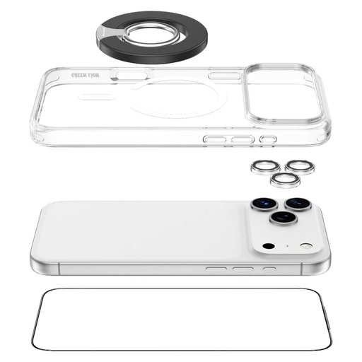Green Lion 4-in-1 Protection Pack for iPhone 17 Pro Max – Clear