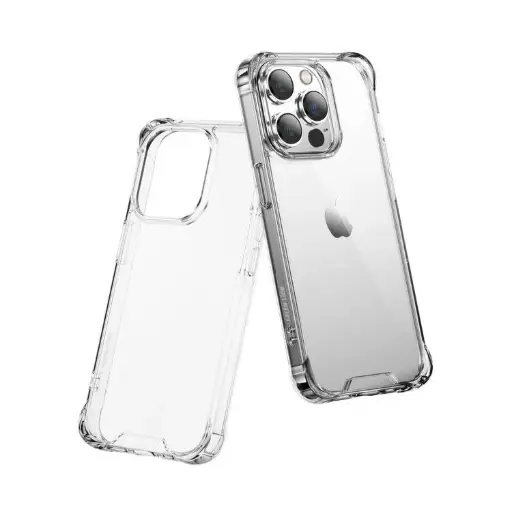 جراب Green Lion المضاد للصدمات لهاتف iPhone 15 Pro Max - شفاف