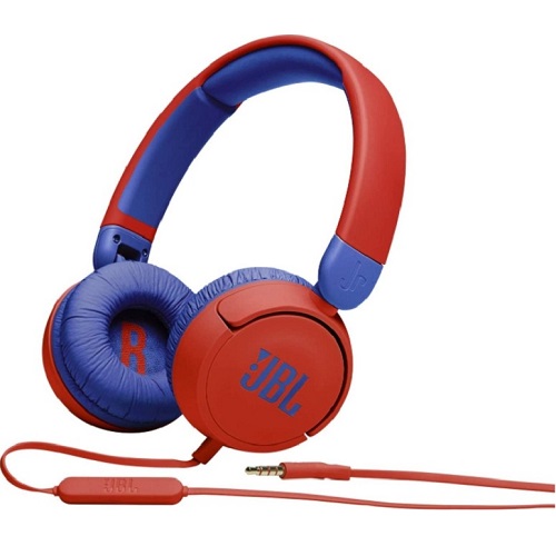 سماعات رأس للأطفال JBL JR 310 - سماعات رأس توضع على الأذن - (أحمر/أزرق)