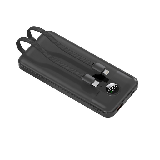 بورودو باور بانك بسعة 10000 ملّي أمبير ساعة مع منفذي USB-C وUSB-A