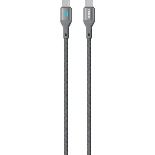 [PDDC240GY] Porodo USB-C to USB-C Charging & Data Cable PD 240W - Gray