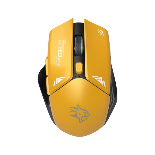 PORODO GAMING WIRELESS MOUSE YELLOW