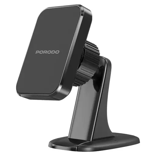 Porodo 2-in-1 Magnetic Car Phone Holder Black
