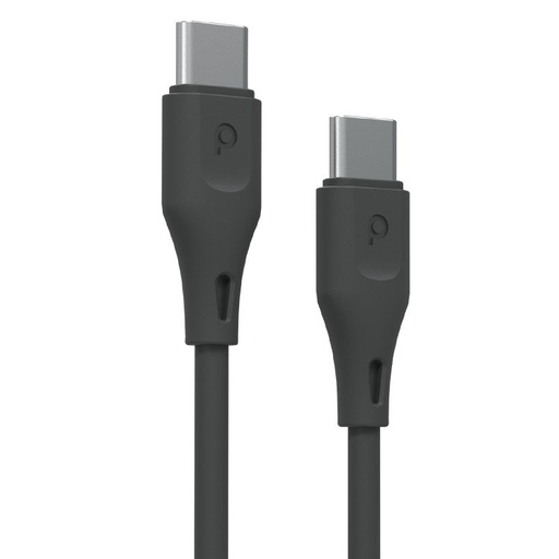 [PD-U12CCC-BK] Porodo PVC Cable USB-C to USB-C 60W 1.2m