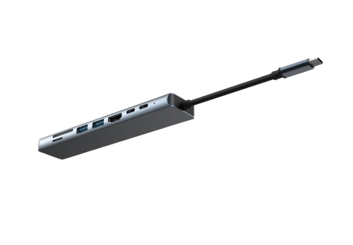 جرين لايون موزع USB-C متعدد الوظائف 12 في 1 يدعم دقة 4K – رمادي