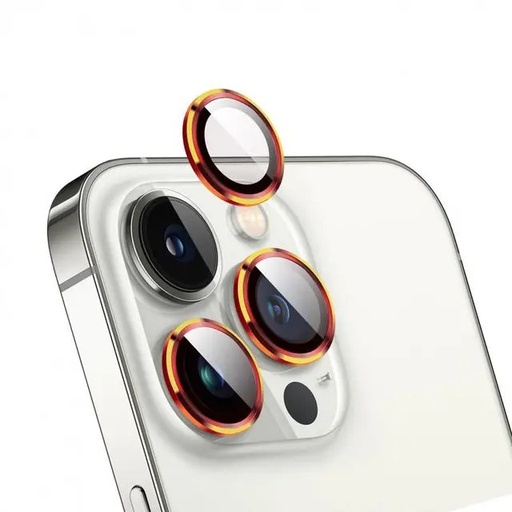 Green Lion 9H Camera Lens Guard Protector for iPhone 13 Pro/13 Pro Max - Gold/Black