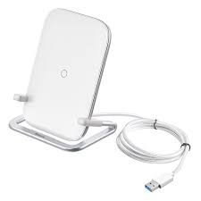 [BS-W502] Baseus BS-W502 Fast Charging Rib Horizontal & Vertical Holder Wireless Charger 15W High Power Output