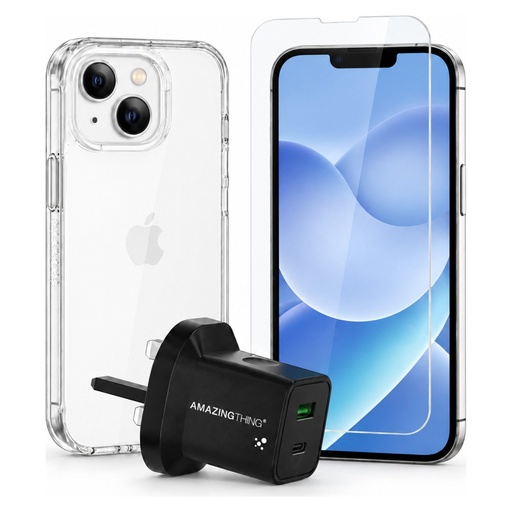 AmazingThing Supreme Case, Screen Protector & Charger لـ iPhone 14 Plus