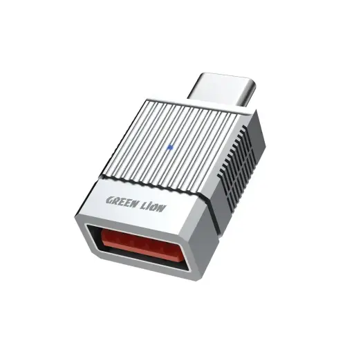 [GN2N1OTCTAGY] Green Lion 2 in 1 OTG Adapter USB-A to USB-C - Gray