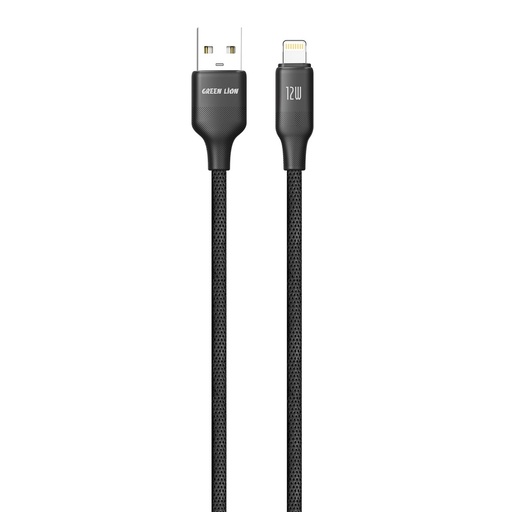 [GNUA2LTPEBK] Green Lion Usb-A To Lightning Tpe 1M Cable 12W - Black