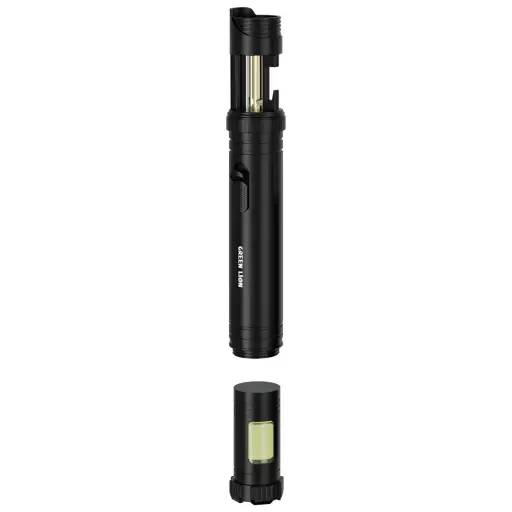 [GNJTLXGSTRCHBK] Green Lion Jet Lighter X LED Torch & Flame Lighter - Black