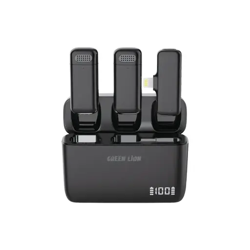 [GNDCTWMICLGBK] Green Lion Duo Cast Wireless Lightening Microphone - Black