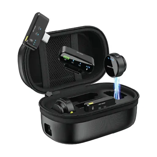 [GNGM85XMICBK] Green Lion GM-85X 3 In 1 Wireless Microphone - Black