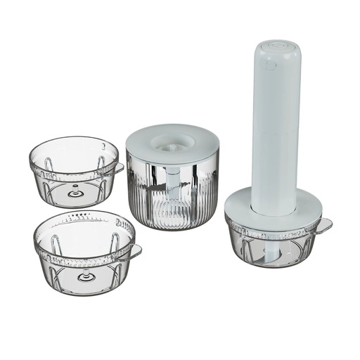 [GNHANCHPRWH] Green Lion HANDY STICK Chopper and Grinder Set 30W - White