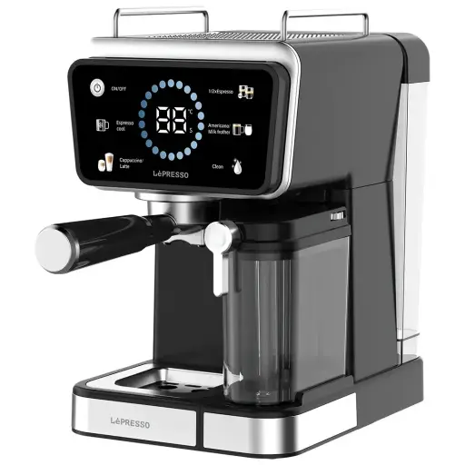 ليبرسو ماكينة قهوة Réveil للتحضير الساخن والبارد – أسود