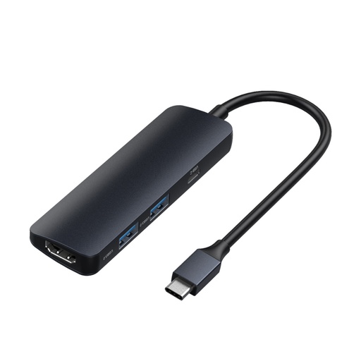 ديفيا موزع Leopard2 USB-C، مع HDMI ومنفذي USB 3.0 وشحن PD، 4 في 1