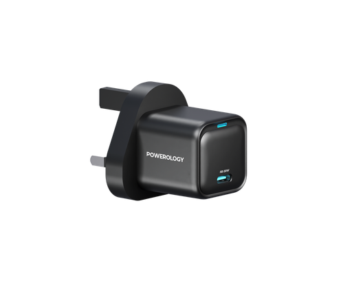 Powerology Ultra-Compact GaN Charger - Black
