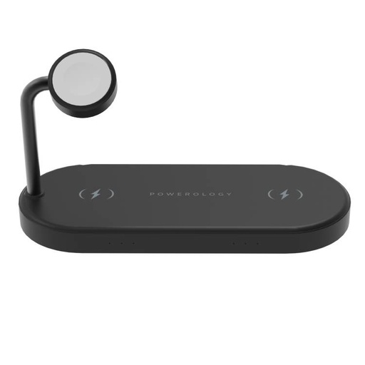 [P41MFCHBK] Powerology Portable 4 in 1 Wireless Charging Dock