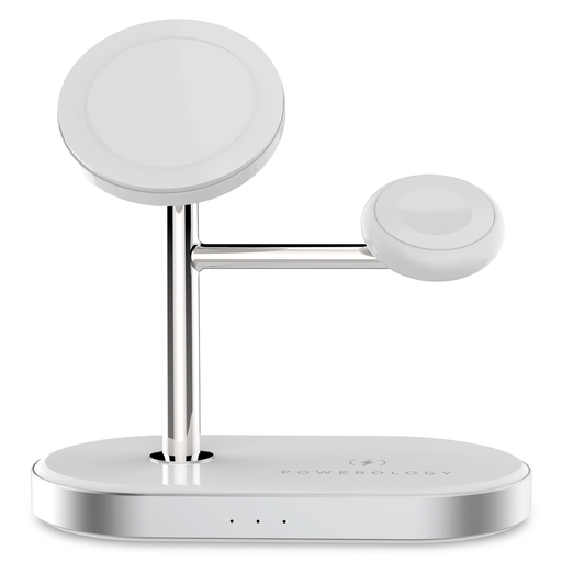 Powerology 3 in 1 MFi Charging Dock with Built-in Apple MagSafe
