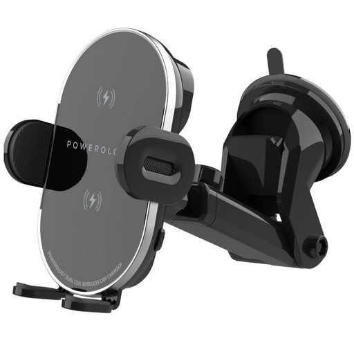 [PWWCCM-BK] Powerology 3 in 1 Fast Wireless Car Charger Mount Holder
