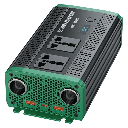 جرين ليون GC-350 محول طاقة للسيارة - أسود