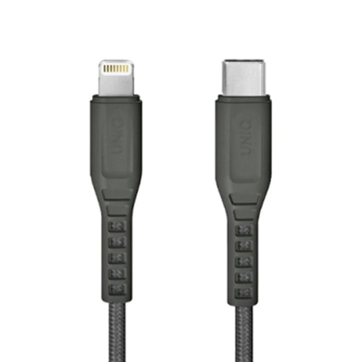 [8886463668719] كابل Uniq Flex USB-C إلى Lightning مع خاصية تخفيف الإجهاد بطول 1.2 متر
