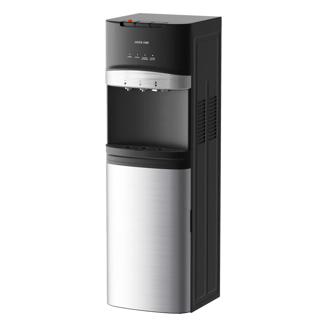 Green Lion WD-08 Water Dispenser & Ice Maker, Bottom Loading - Silver