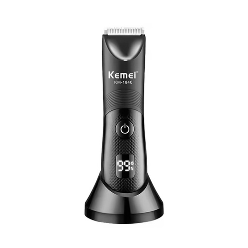 [KM-1838] ماكينة تشذيب شعر الجسم الاحترافية من كيمي للرجال والنساء KM-1838 - أسود