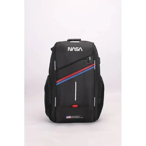 ناسا حقيبة لابتوب خلفية بقفل أرقام، 12 سم – أسود