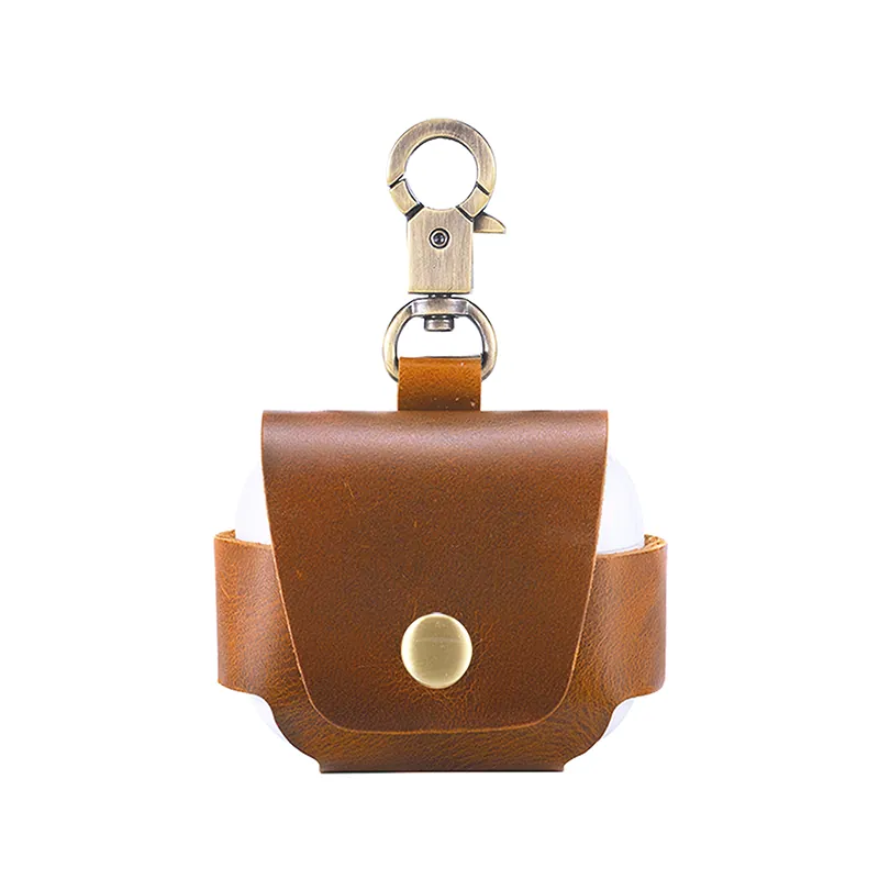 Keephone Leather Case for AirPods Pro with Hook