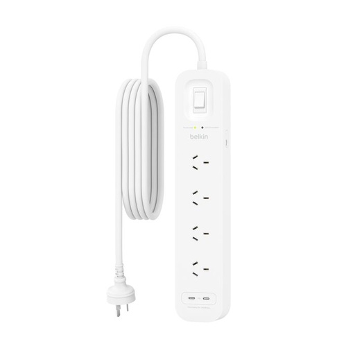 [BSV804af2M] Belkin Surge PLUS Protector With USB C Port/8 Output