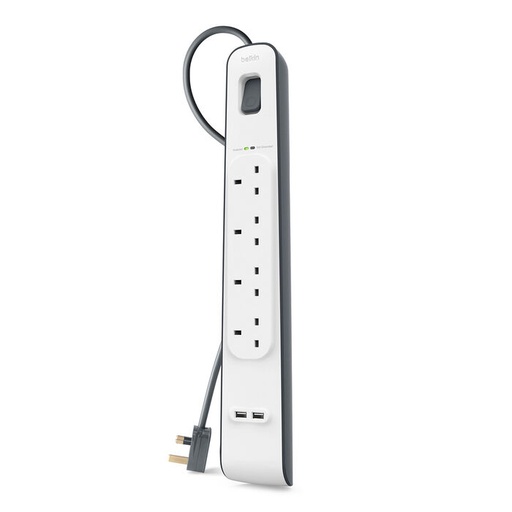 [BSV401AF2M] Belkin Surger Plus Protector With Usb C Port/4 Outputs