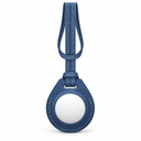 Viva Madrid Genuine Leather Bag Charm for AirTag – Blue