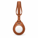 Viva Madrid Genuine Leather Bag Charm for AirTag – Brown