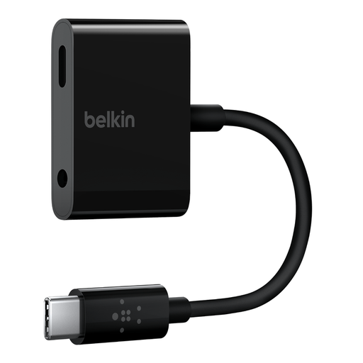 [F7U080BTBLK] Belkin 3.5mm Audio + Usb-C Charge Adapter